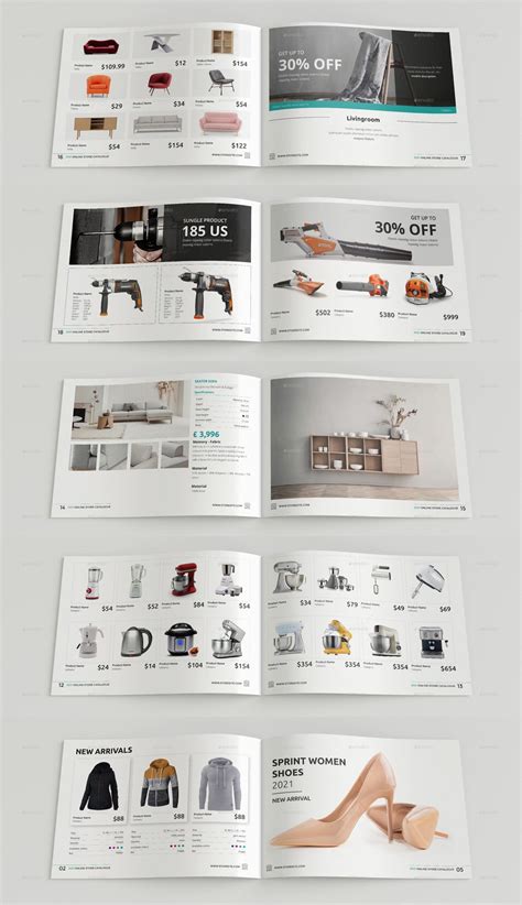store catalogue template   templates grid layouts catalog