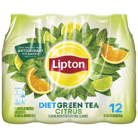 buy lipton diet green tea citrus iced tea  oz  pack