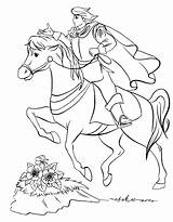 Principe Cavallo Prinz Pferd Cheval Cavalli Principessa Stampare Colorkid Princesse Horseback Prinzessin sketch template