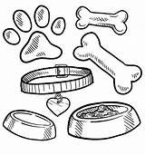 Dog Coloring Bone Bowl Drawing Food Pages Color Printable Getcolorings Getdrawings Paintingvalley sketch template