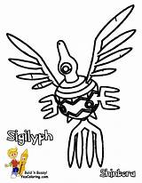 Coloring Pokemon Pages Sigilyph Jirachi Powerful Clipart Comments Coloringhome Bossy Bold Library sketch template