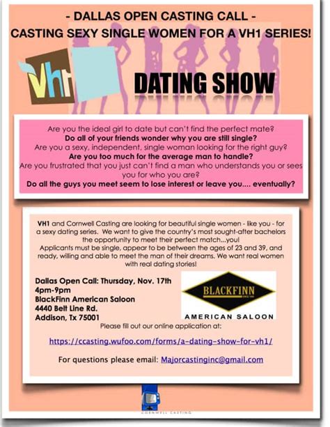 Casting Call Looking For Single Ladies For Vh1 Reality Tv Show