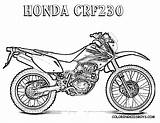 Coloring Pages Bike Dirt Motorcycle Kids Motocross Motorbike Honda Boys Print Book Yescoloring Crf230 Colouring Printable Adults Ausmalbilder Bikes Color sketch template