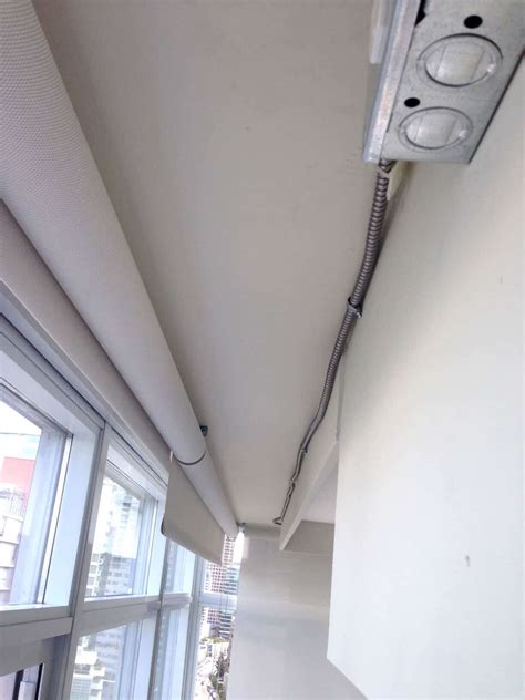 motorized blinds wiring connection