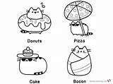 Pusheen Coloring Pages Beach Essentials Printable Kids Color Print Friends sketch template
