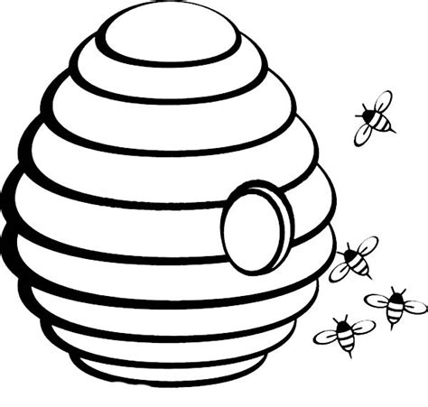 beehive outline jos gandos coloring pages  kids clipart