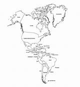 Politico Paises Continente Americano Capitales Mapas Mundi Países América Dibujar Suramerica Latinoamericana Colorir Continentes Mapamundi Colorea Arana sketch template