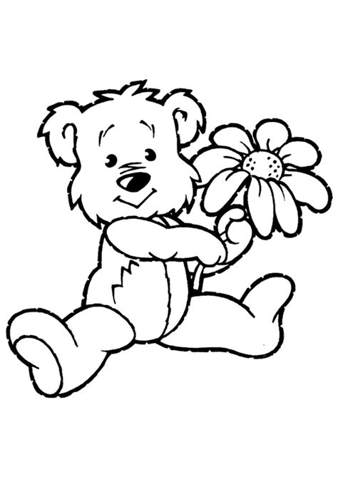 coloring pages teddy bear coloring home