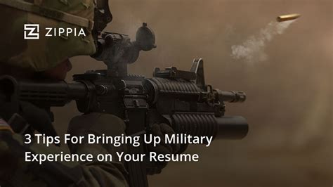 tips  bringing  military experience   resume zippia