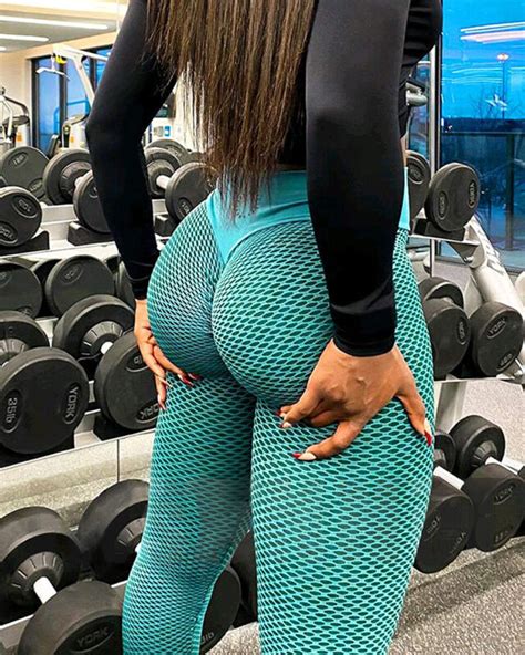 women tik tok leggings butt lift high waist stretchy workout textured