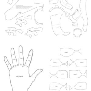 iron man hands  template etsy