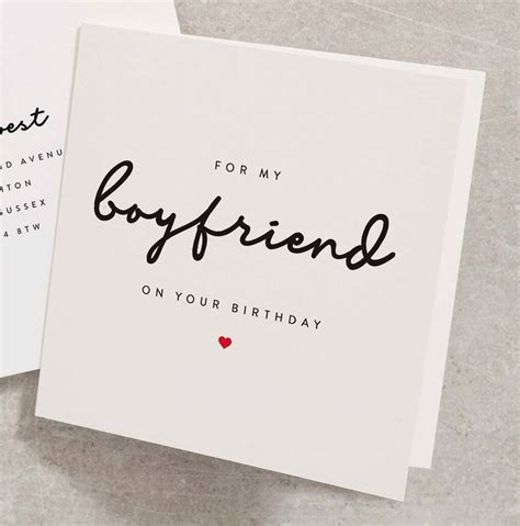 boyfriend birthday card  twist stationery
