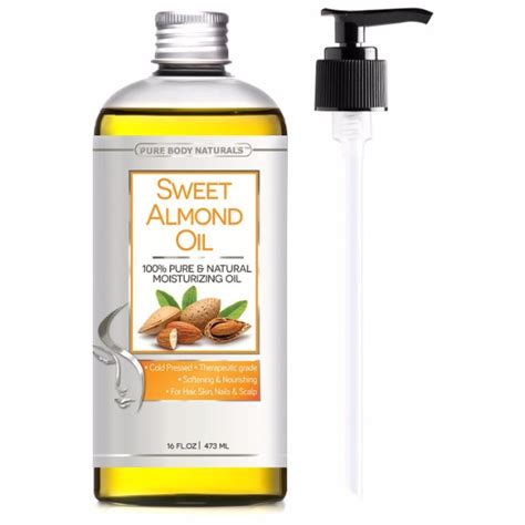 Pure Body Naturals Sweet Almond Oil Premium Oil For Skin
