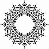 Mandala Henna Transparent Mehndi Clipart Line Freeprettythingsforyou Frame Rectangle Border Decorative Tattoo Dxf Autocad Drawing Circle Patterns Symmetry Floral Text sketch template