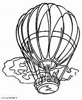 Coloring Balloon Air Hot Pages sketch template