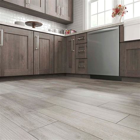 style selections woods vintage gray     glazed porcelain wood