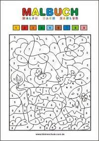 malbuch malen nach zahlen paint  number  printable coloring