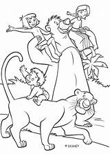 Mowgli Coloring Pages Jungle Book Disney Baloo Shanti Cartoon Hellokids Sheets Printable sketch template