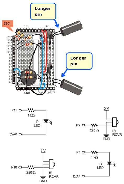 build  ir sensor circuits learnparallaxcom