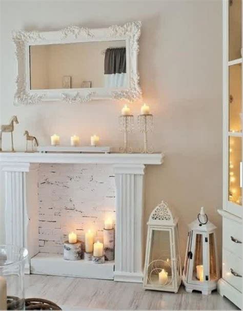 faux candle fireplaces homemydesign
