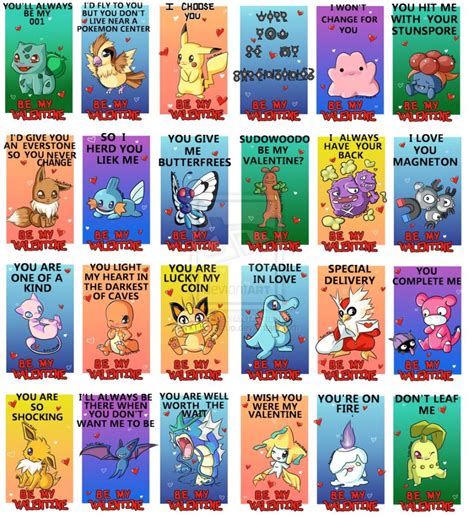 pokemon valentine cards printable printable card