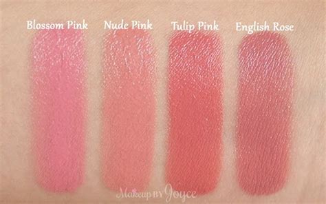 swatches review burberry kisses and lip velvet lipstick collection