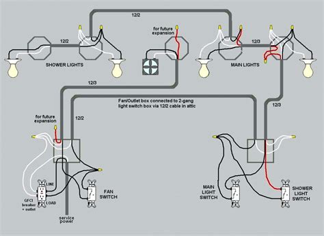 lights  switch wiring diagram