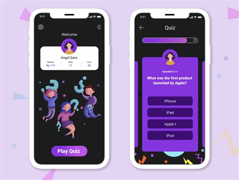 quiz game app  supriya ariveti  dribbble