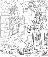 Parable Debtors Servant Unforgiving Parables Jesus Unmerciful Clipart Library Banquet Supercoloring sketch template