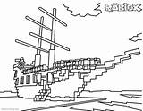 Roblox Coloring Pages Ship Printable Kids Adults sketch template