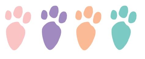 easter bunny feet template template guru