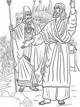 Elijah Ahab Carmel Baal Prophets Bible Coloringsun sketch template