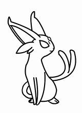 Espeon sketch template