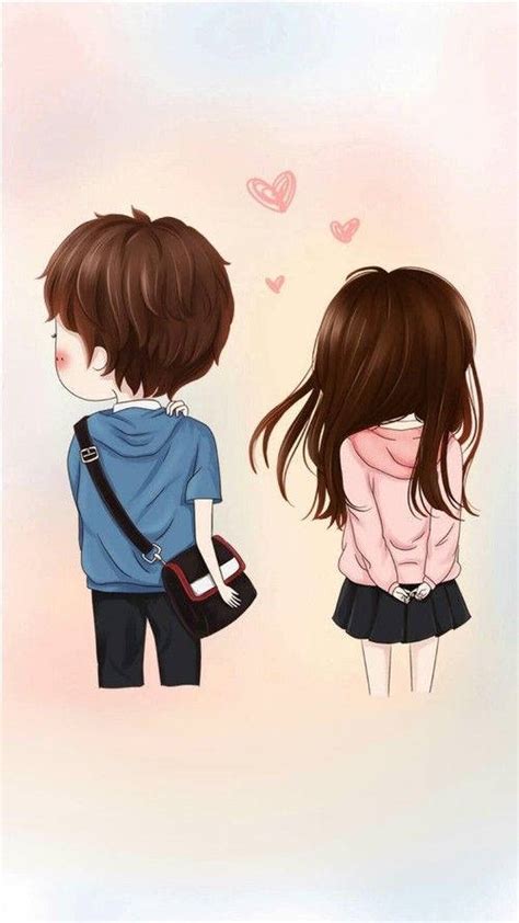 Download Shy Love Cute Couple Wallpaper