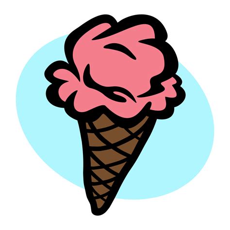 ice cream cone vector icon  vector art  vecteezy