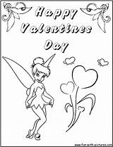 Coloring Tinkerbell Pages Valentine2 Valentines Disney Printable Kids Sheets Tinker Valentine Color Fun Fairy sketch template