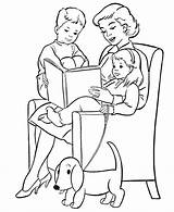 Coloring Mother Mom Pages Printable Kids Getcoloringpages Baby sketch template