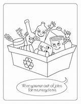 Coloring Pages Rectangle Recycling Preschoolers Getcolorings sketch template