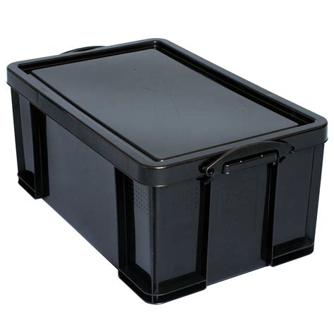 black  plastic storage box departments diy  bq