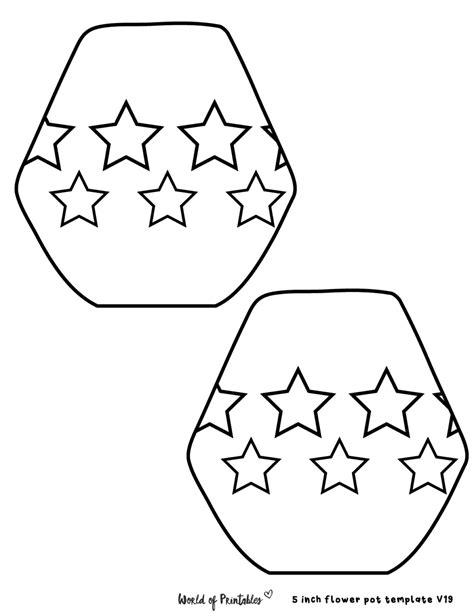 flower pot templates  crafting coloring activities