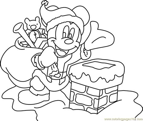 mickey mouse  christmas coloring page  christmas cartoons
