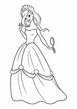 Princesas Specchio Espejo Principessa Prinses Kleurplaten Colorear24 Grandes Educolor sketch template