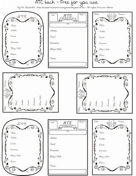 printable trading card template beautiful   trading card template