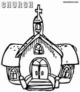 Church Coloring Pages Sheet Colorings sketch template
