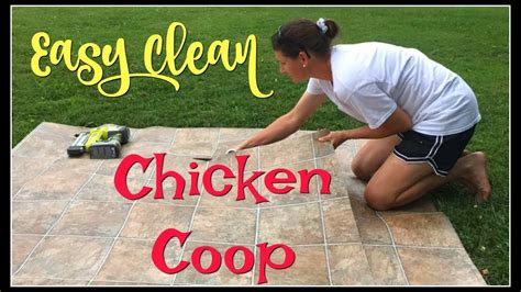 easy clean chicken coop youtube
