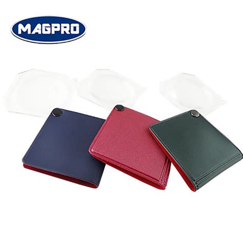 high quality pocket magnifying glass   leather sheath
