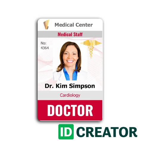 customize   medical id card template word
