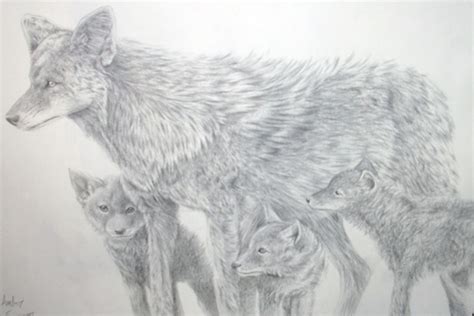 wolf mother with cubs by cinnamonsoldier on deviantart