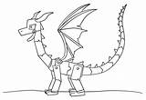 Minecraft Dragon Ender Coloring Pages Printable Creeper Drawing Color Getdrawings Categories Template sketch template