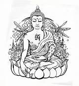 Buddha Drawing Coloring Pages Outline Printable Tattoo Clipart Getdrawings Colour Colouring Tattoos Easy Silhouette Pencil Lotus Color Lord Medicinal Bud sketch template